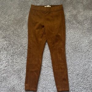 OLD NAVY - tan suede stevie leggings